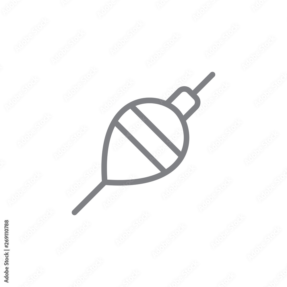Bobber icon. Element of beach holiday icon. Thin line icon for website design and development, app development. Premium icon Bobber icon. Element of beach holiday icon. Thin line icon for website design and development, app development. Premium icon
