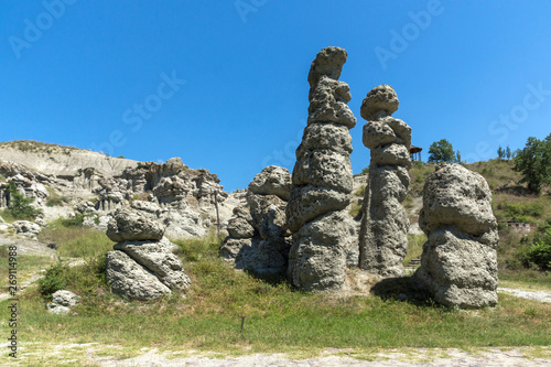 Landscape with Rock formation The Stone Dolls of Kuklica near town of Kratovo, Republic of North Macedonia © Stoyan Haytov