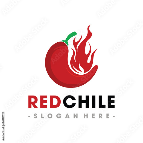 Red Chile Pepper Logo Vector