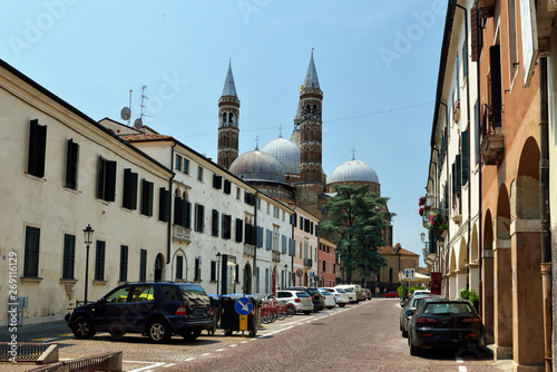 The Basilica di Sant'Antonio in Padova, Italy, on a summer day photo