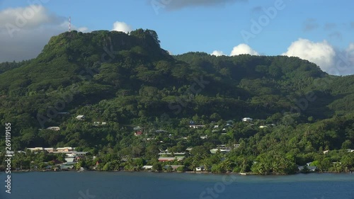 Mont Tapioi overlooks Uturoa, Raiatea, French Polynesia photo