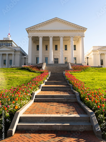 Принти на полотні Virginia State Capital Building Downtown Urban Center Richmond