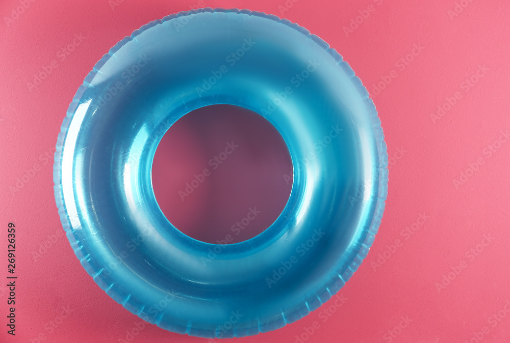 Inflatable ring on color background Inflatable ring on color background