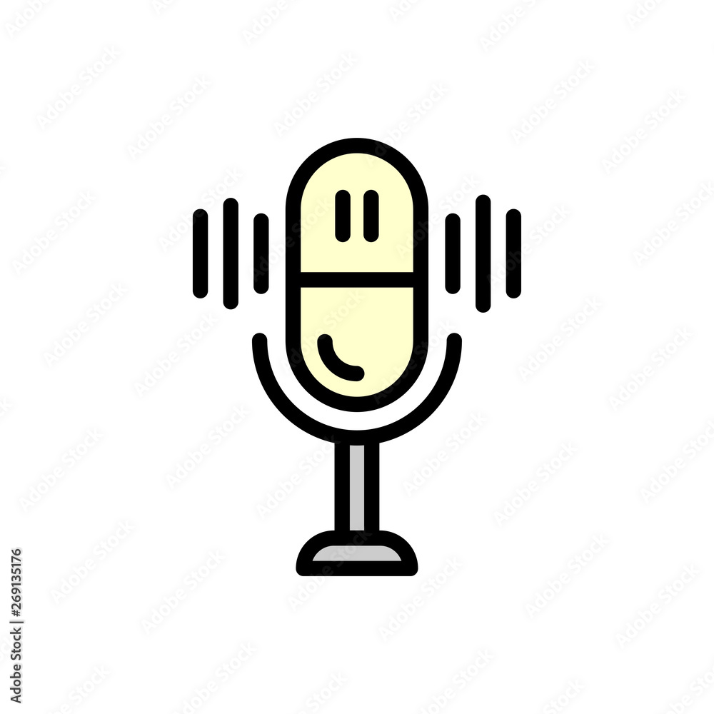Microphone, icon, vector, isolated Microphone, icon, vector, isolated