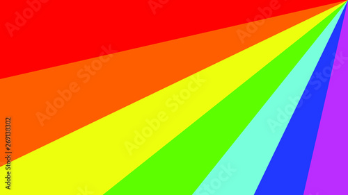 Colorful vector illustration with the main spectrum of rainbow colors. EPS 10.