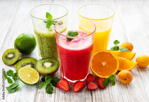 Healthy fruit smoothies