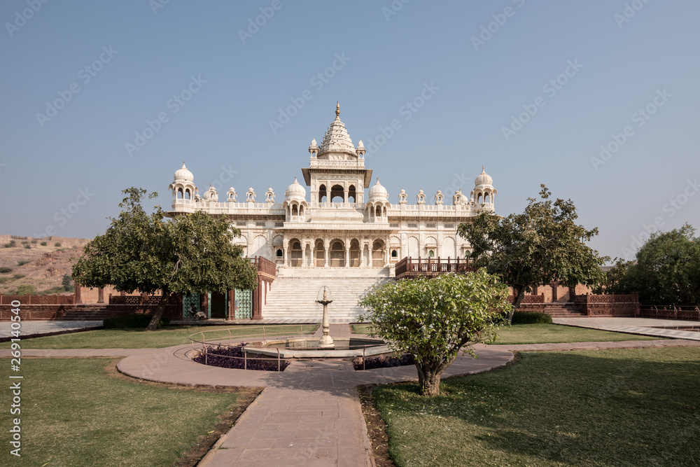 Jawant Thada, White Temple Palace, Rajasthan, India