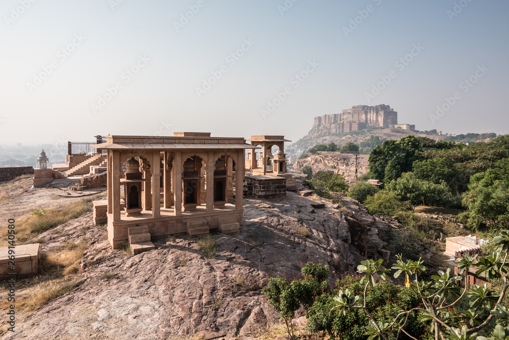 Jawant Thada, White Temple Palace, Rajasthan, India