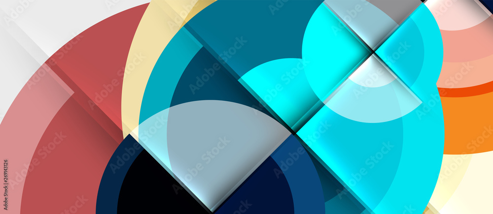 Geometric design abstract background - circles Geometric design abstract background - circles