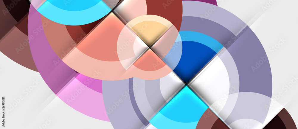 Geometric design abstract background - circles Geometric design abstract background - circles