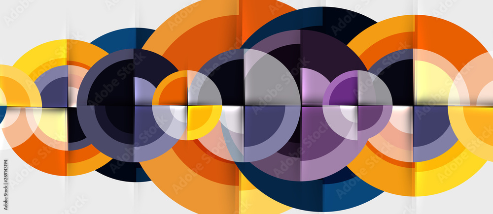 Circular geometrical design template