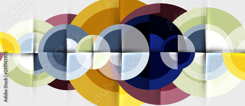 Geometric design abstract background - circles