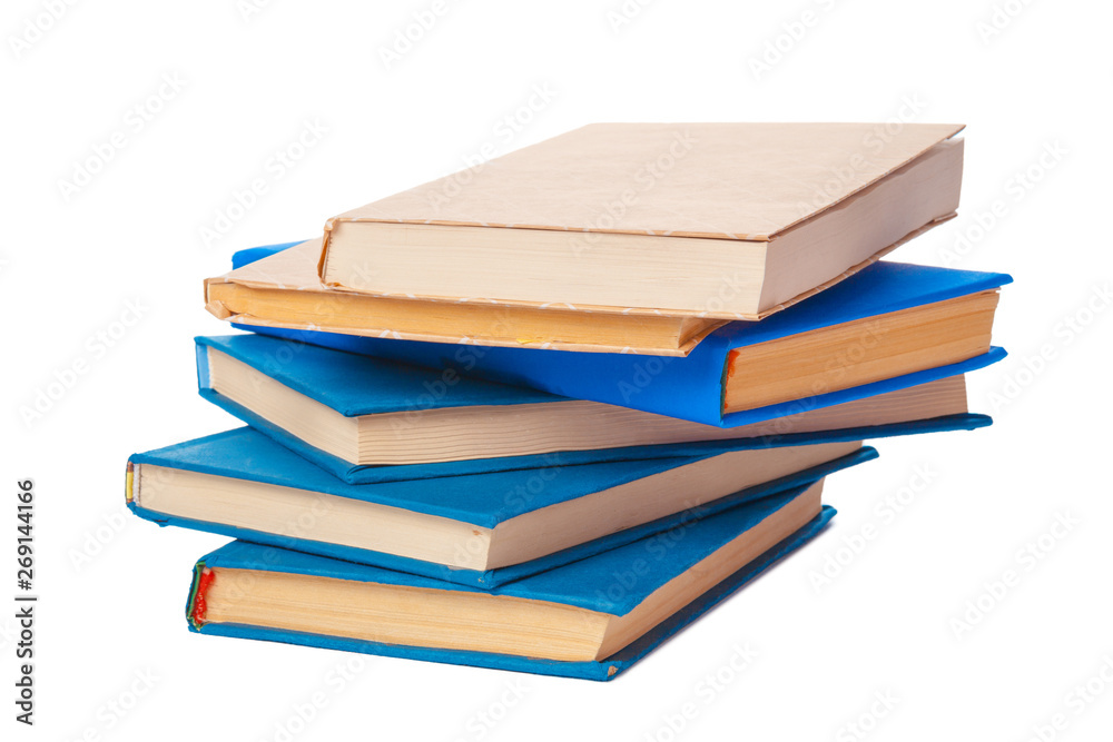 pile of books isolated on white background pile of books isolated on white background