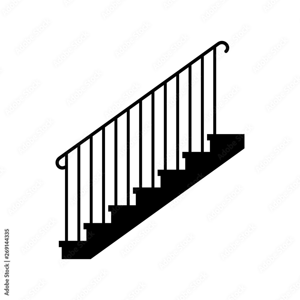 Staircase flight, flight of steps - vector Staircase flight, flight of steps - vector