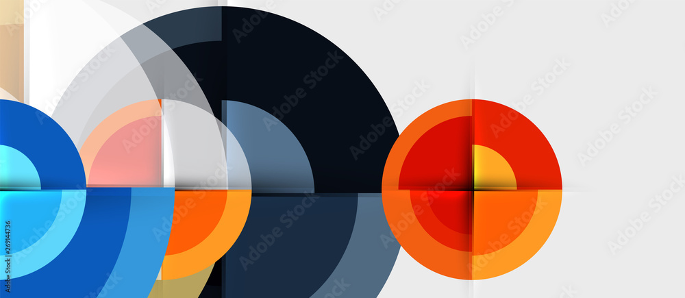 Circular geometrical design template Circular geometrical design template