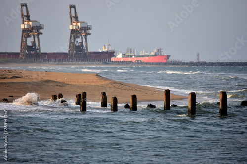 Chennai Ennore Nettukuppam Beach Broken Pier |