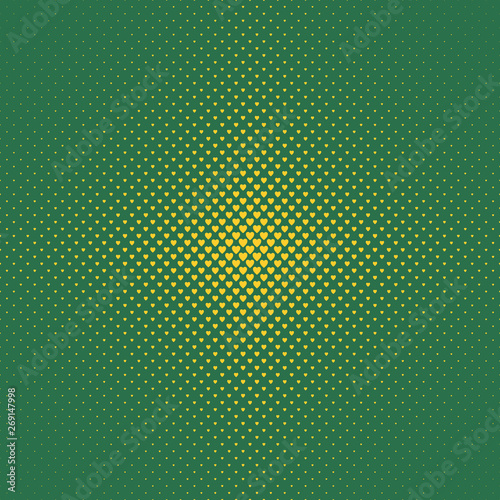 Abstract halftone heart background pattern - vector love concept graphic design