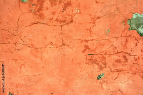  surface of the old orange wall