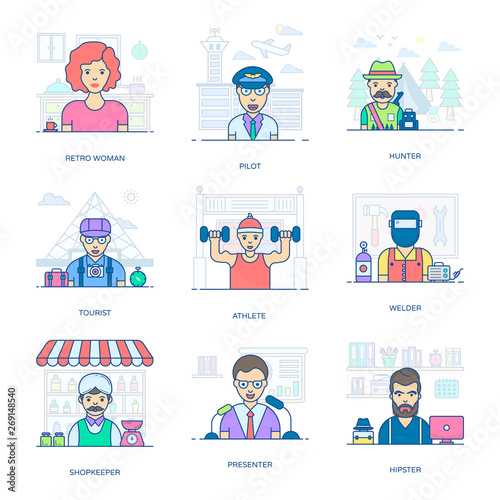 Professional People Icons Collection