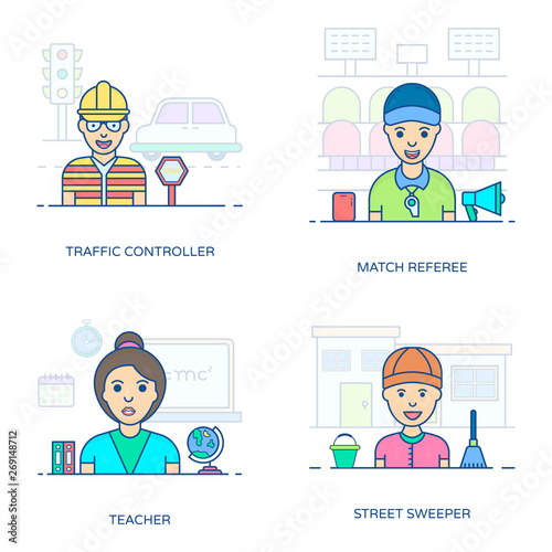 Professional Person Icons Set