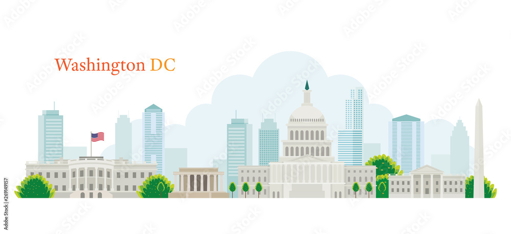 Washington DC, Landmarks, Skyline and Skyscraper