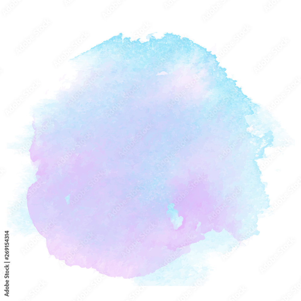 Abstract blue watercolor splash design, editable, versatile	