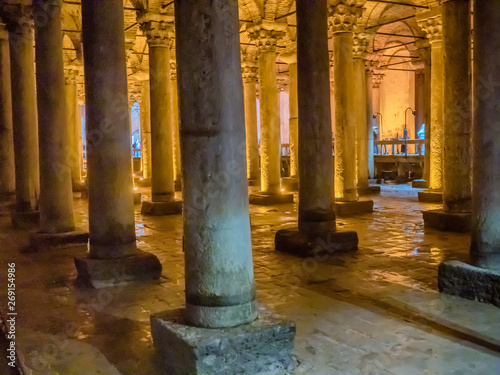 Basilica Cistern in central Istanbul, Turkey