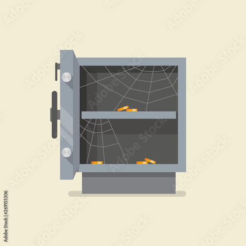 Empty Safe vector illustration