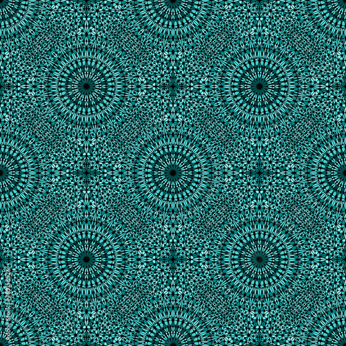 Fototapeta Naklejka Na Ścianę i Meble -  Bohemian geometrical oriental kaleidoscope pattern background - abstract vector illustration