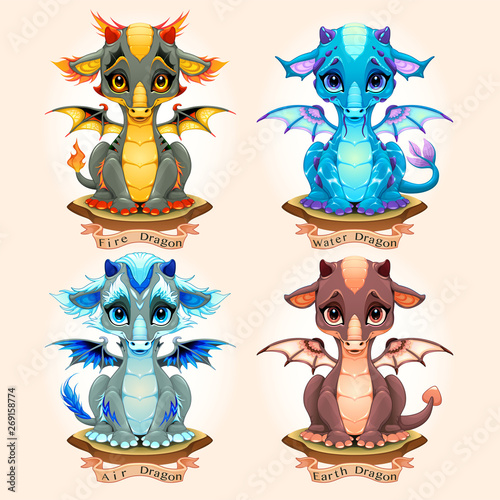 Collection of four natural ...