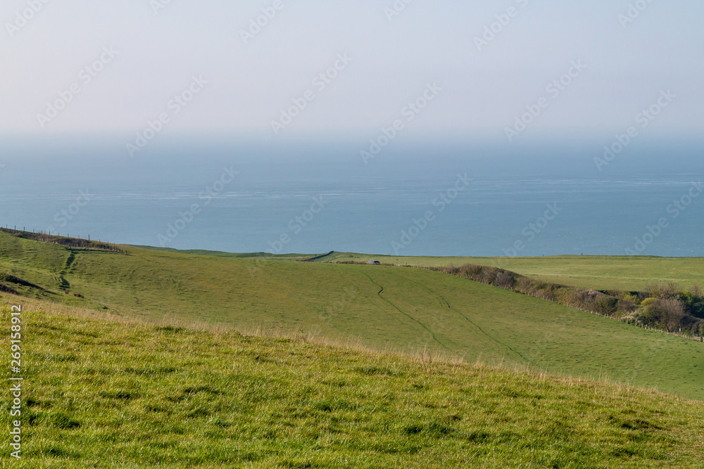 Fototapeta premium The View From St Catherine's Down on the Isle of Wight
