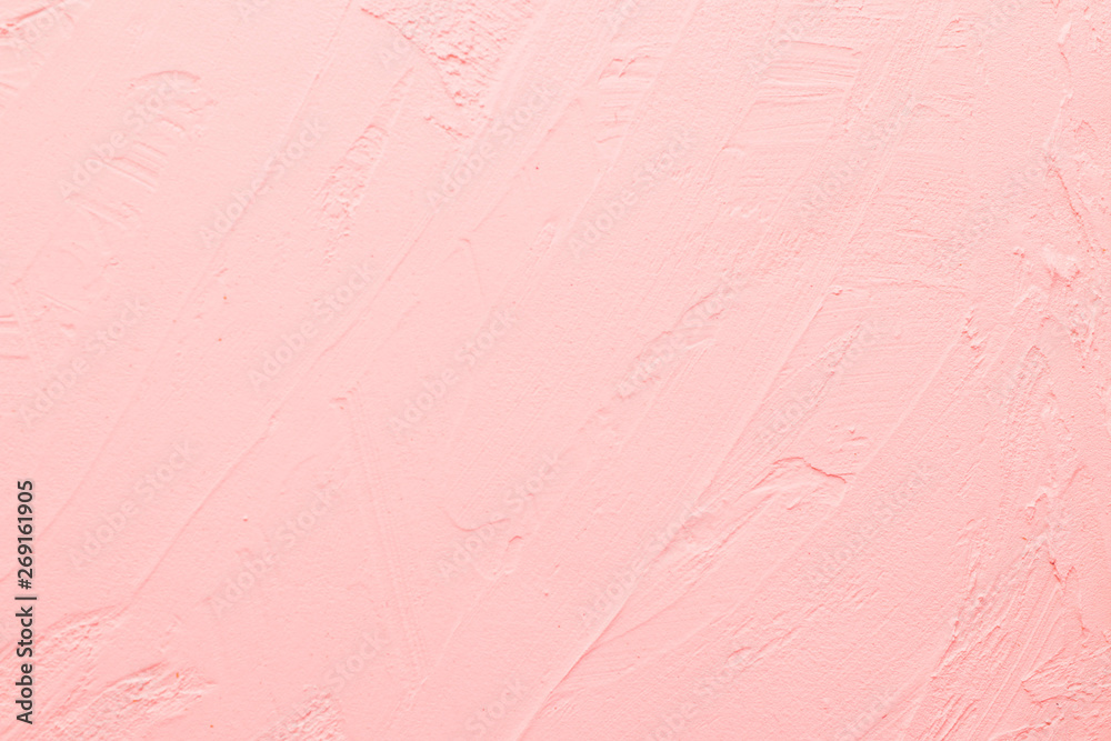 Fototapeta premium pastel pink painted dry wall background
