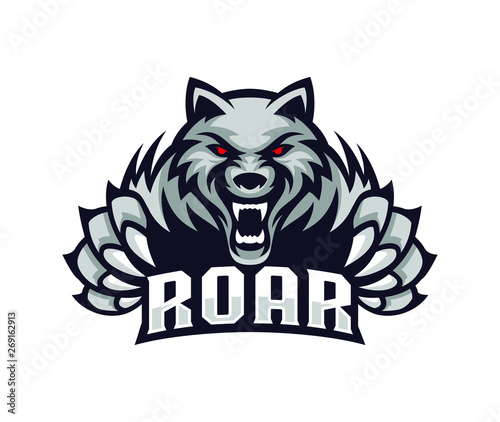 wolves logo illustration