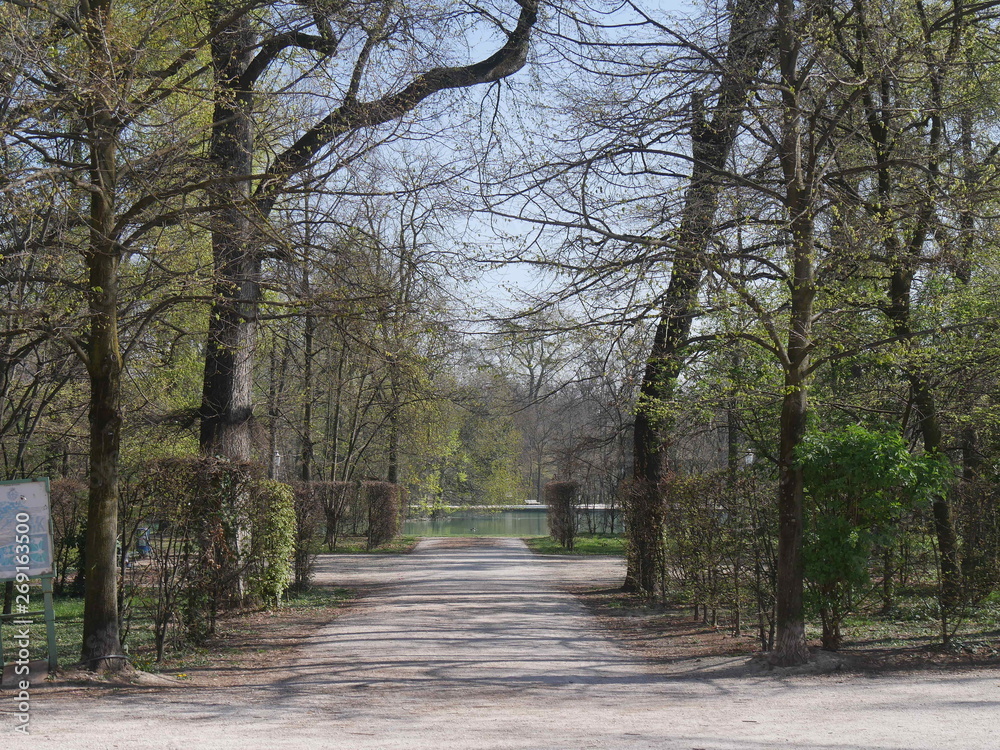 Ducal Park in Parma. Ducal Park is a french style garden that was designed by the architect Barozzi for the Duke Farnese.