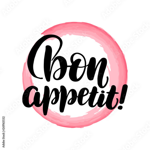 lettering bon appetit
