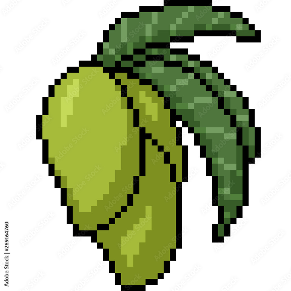 vector pixel art mango