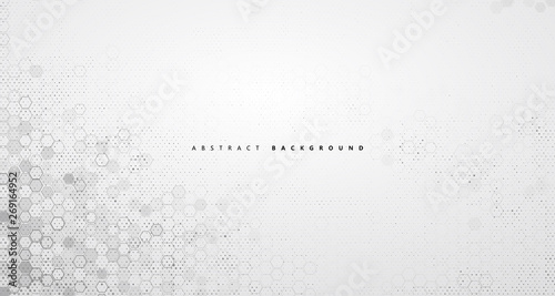 The abstract background of molecular structure and graphic design of technology sense.