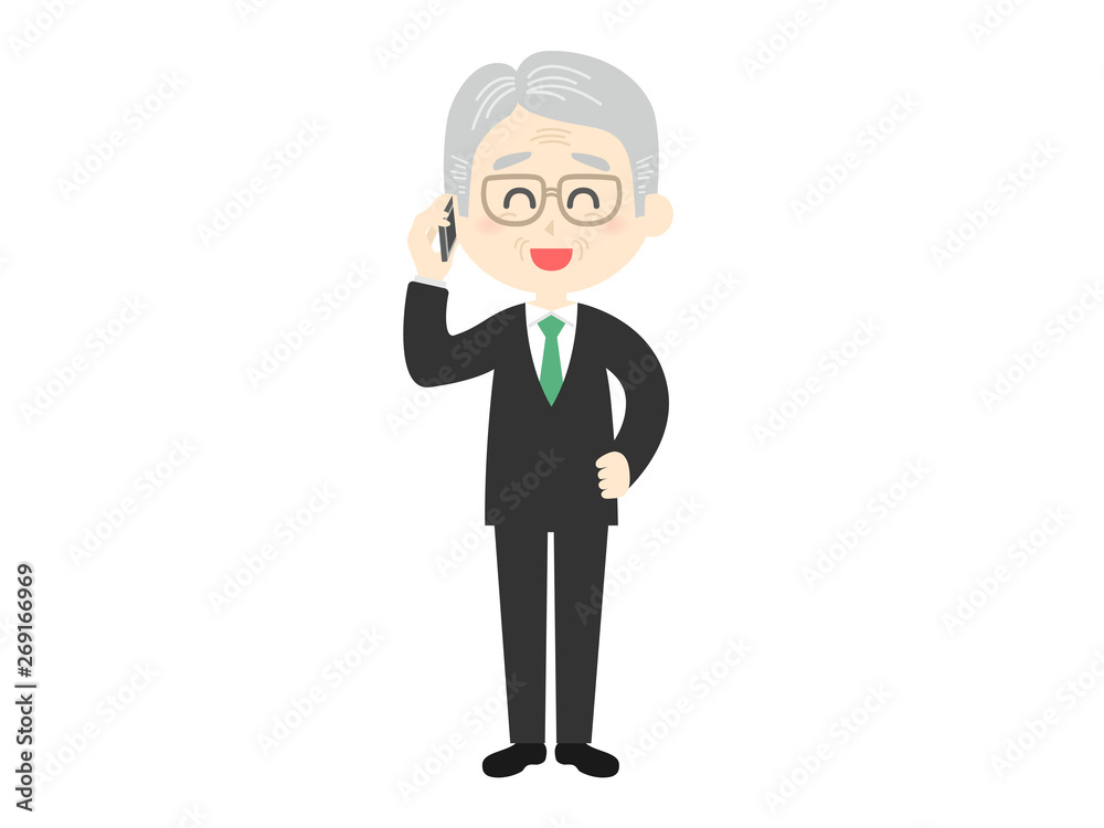 電話する人 電話する人