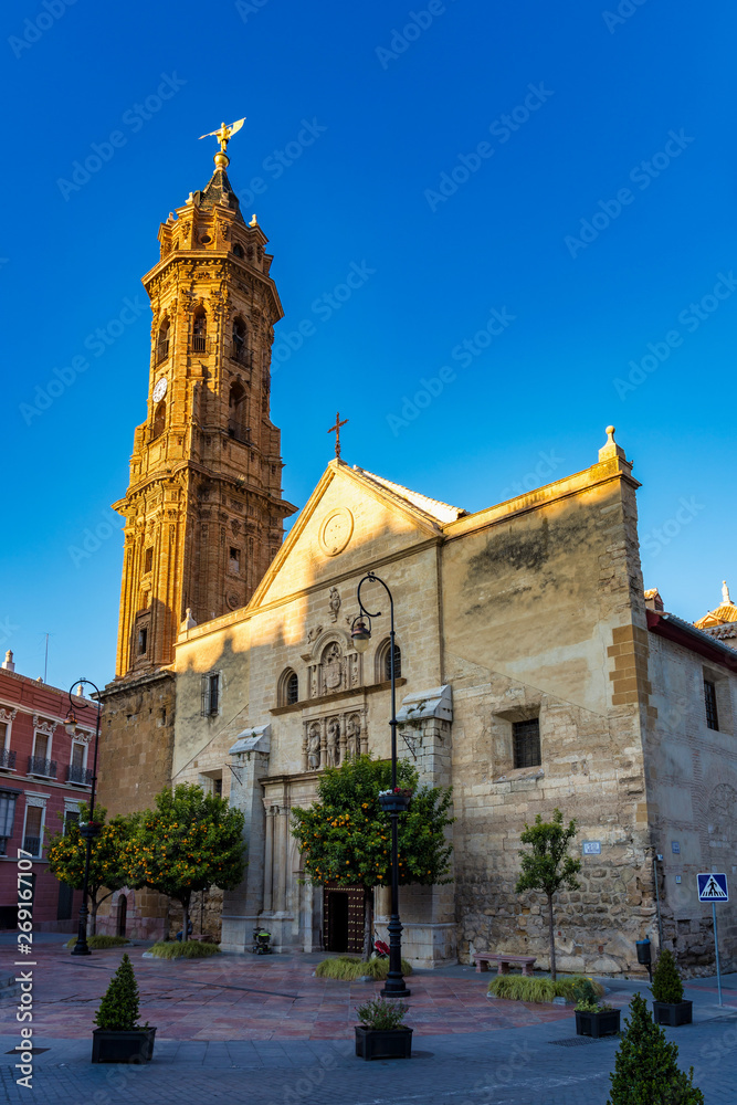 Naklejka premium San Sebastian church tower in Antequera, Malaga Province, Andalusia, Spain