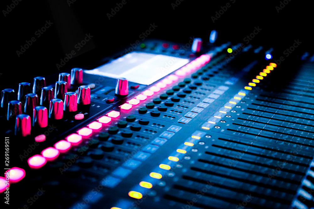 Mixers Audio Interfaces control the professional indoor and outdoor sound systems. Mixers Audio Interfaces control the professional indoor and outdoor sound systems.