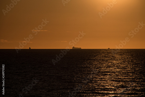 A beautiful sunset in the North Sea near Norway © Gaston Fournier