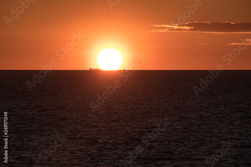 A beautiful sunset in the North Sea near Norway © Gaston Fournier