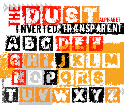 Grunge dust letters