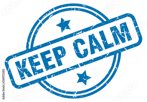 keep calm grunge stamp