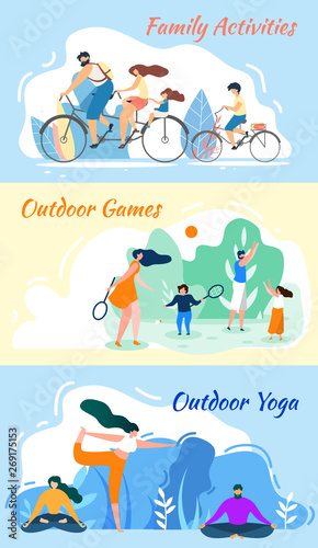 Family Activities Outdoor Games Yoga Practice