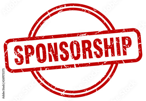 sponsorship grunge stamp