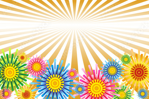  #Background #wallpaper #Vector #Illustration #design #art #free #freesize #charge_free effect line,concentration line,manga,comic,speed line イラスト背景壁紙,打ち上げ花火,花火大会,夏祭り,スターマイン,無料素材,セールスポスター,チラシ,