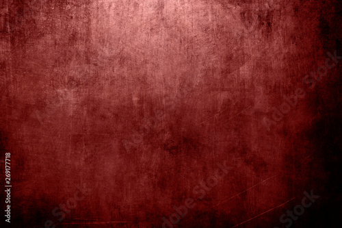 red grungy painting draft on canvas background or texture