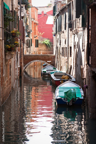 Narrow Canal Venice Italy