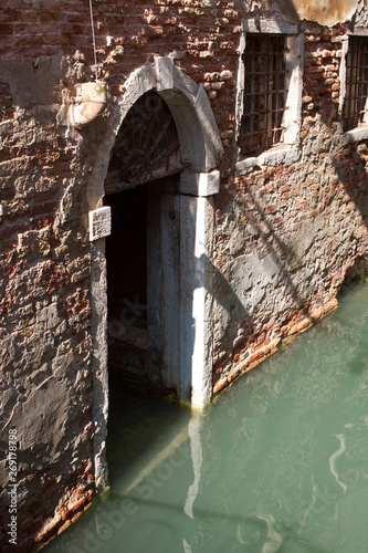 Narrow Canal Venice Italy